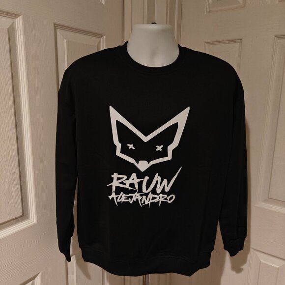Rauw Alejandro Sweater Black Men's Size L Graphic Top - Picture 2 of 7